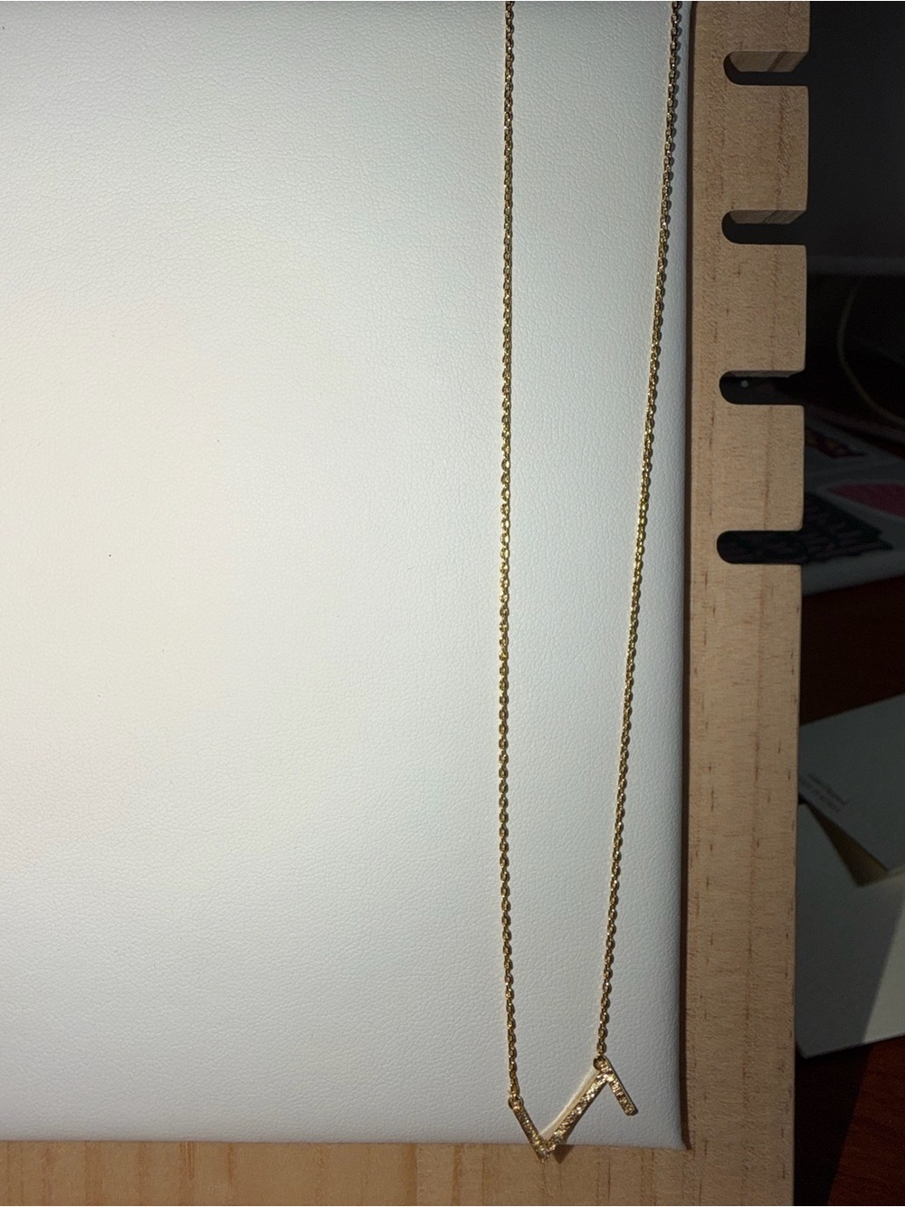 Gold Z Initial Pendant Necklace